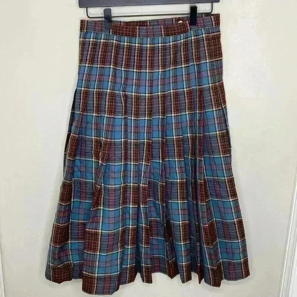 Bonda Vintage Womens Skirt Tartan Plaid Size 6 Uniform - Picture 3 of 4